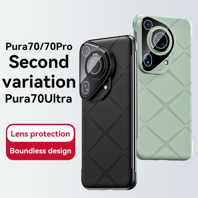 For Huawei Pura 70 Ultra Borderless Upshrink Camera Protection Phone Case(Silver)