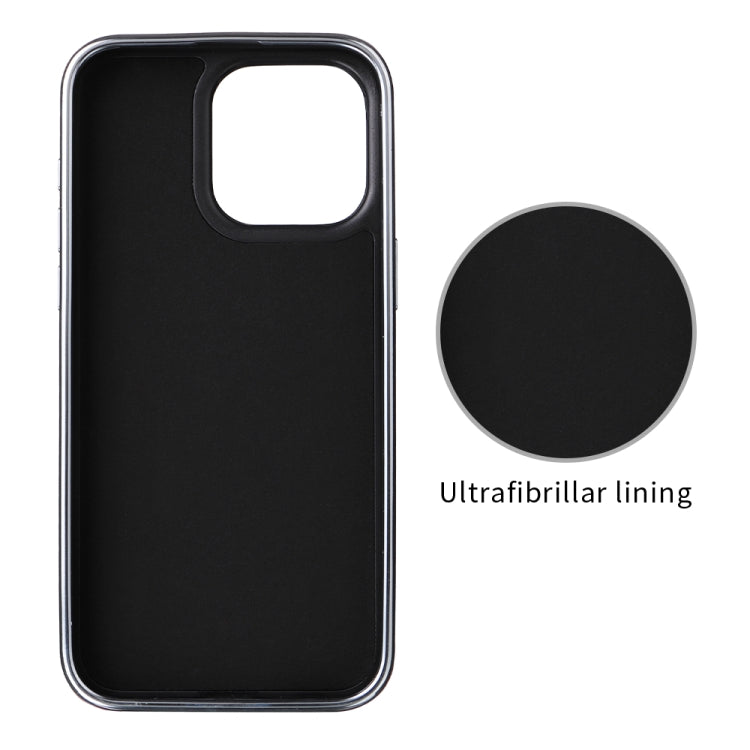 For iPhone 16 Electroplated Side PU Hybrid TPU MagSafe Phone Case(White) - iPhone 16 Cases by PMC TechLife | Online Shopping South Africa | PMC TechLife | Buy Now Pay Later Mobicred