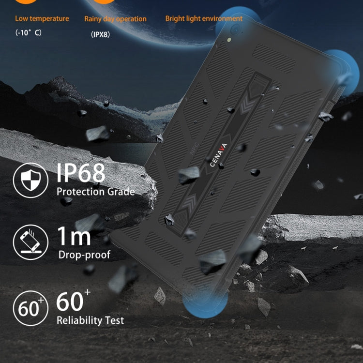 CENAVA A868T IP68 Rugged Tablet PC, 6GB+128GB, 8.68 inch Android 13 MT8788 Octa Core, 4G Network(US Plug)