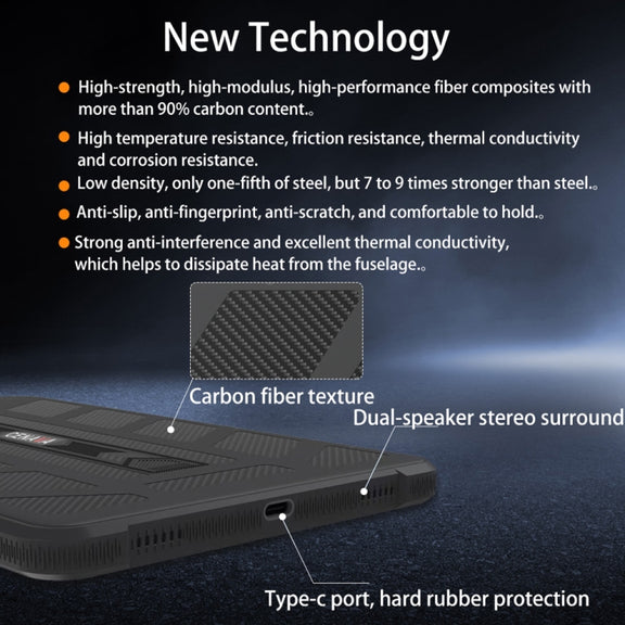CENAVA A868T IP68 Rugged Tablet PC, 6GB+128GB, 8.68 inch Android 13 MT8788 Octa Core, 4G Network(US Plug)