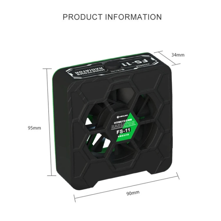 Mijing FS-11 Cooling + UV Curing + Smoke Extraction Honeycomb Radiating Fan(Black) - Others by MIJING | Online Shopping South Africa | PMC TechLife | Buy Now Pay Later Mobicred