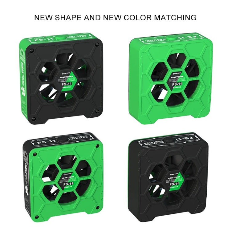 Mijing FS-11 Cooling + UV Curing + Smoke Extraction Honeycomb Radiating Fan(Black) - Others by MIJING | Online Shopping South Africa | PMC TechLife | Buy Now Pay Later Mobicred