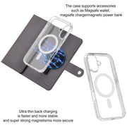 For iPhone 16 ViLi GHA-C Series RFID MagSafe Magnetic Flip Leather Phone Case(Grey)