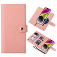 For iPhone 14 ViLi GHA-C Series RFID MagSafe Magnetic Flip Leather Phone Case(Pink) - free shipping - PMC TechLife - Order now!