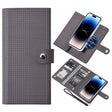 For iPhone 14 Pro Max ViLi GHA-C Series RFID MagSafe Magnetic Flip Leather Phone Case(Grey) - free shipping - PMC TechLife - Order now!