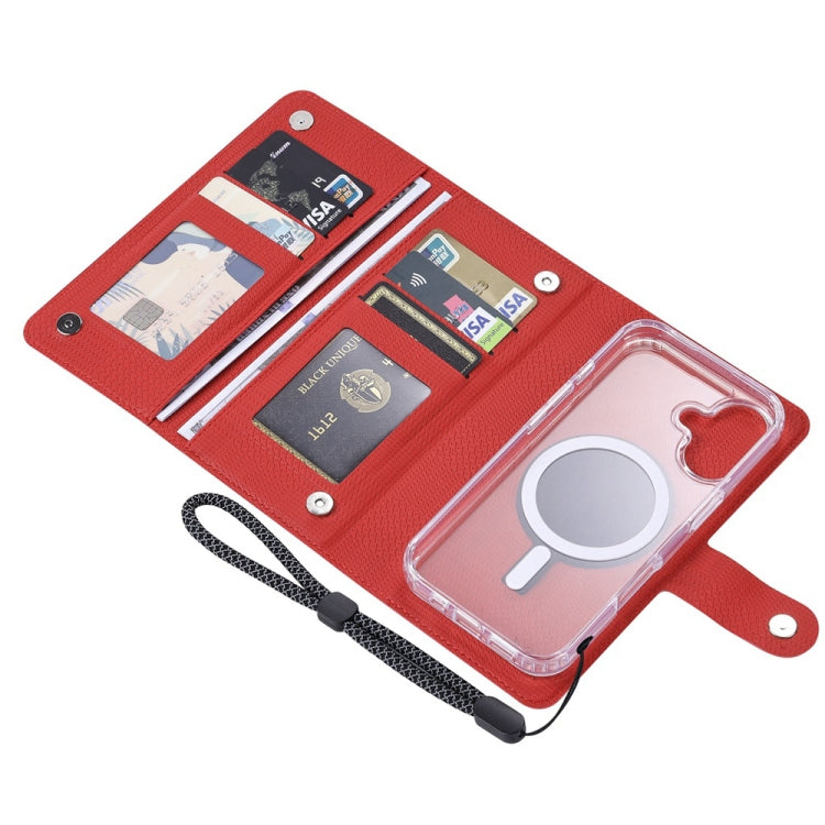 For iPhone 13 Pro Max ViLi GHA-C Series RFID MagSafe Magnetic Flip Leather Phone Case(Red)