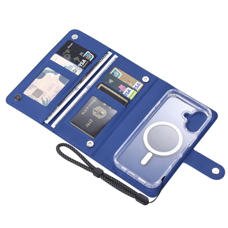 For iPhone 13 Pro Max ViLi GHA-C Series RFID MagSafe Magnetic Flip Leather Phone Case(Blue) - free shipping - PMC Jewellery - Order now!