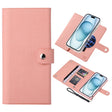 For iPhone 15 ViLi GHB-C Series RFID MagSafe Magnetic Flip Leather Phone Case(Pink) - iPhone 15 Cases by ViLi | Online Shopping South Africa | PMC TechLife | Buy Now Pay Later Mobicred