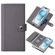 For iPhone 15 Plus ViLi GHB-C Series RFID MagSafe Magnetic Flip Leather Phone Case(Grey)