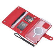 For iPhone 15 Plus ViLi GHB-C Series RFID MagSafe Magnetic Flip Leather Phone Case(Red)