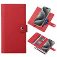 For iPhone 15 Pro ViLi GHB-C Series RFID MagSafe Magnetic Flip Leather Phone Case(Red) - free shipping - PMC TechLife - Order now!