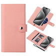 For iPhone 15 Pro Max ViLi GHB-C Series RFID MagSafe Magnetic Flip Leather Phone Case(Pink) - iPhone 15 Pro Max Cases by ViLi | Online Shopping South Africa | PMC TechLife | Buy Now Pay Later Mobicred