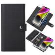 For iPhone 14 Plus ViLi GHB-C Series RFID MagSafe Magnetic Flip Leather Phone Case(Black) - iPhone 14 Plus Cases by ViLi | Online Shopping South Africa | PMC TechLife | Buy Now Pay Later Mobicred