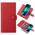 For iPhone 13 Pro ViLi GHB-C Series RFID MagSafe Magnetic Flip Leather Phone Case(Red) - free shipping - PMC TechLife - Order now!
