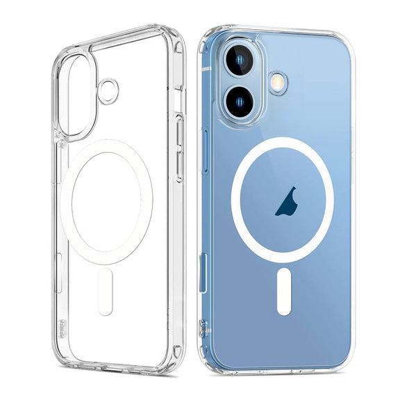 For iPhone 16 ViLi MAG-C Series MagSafe Magnetic PC + TPU Phone Case(Transparent)