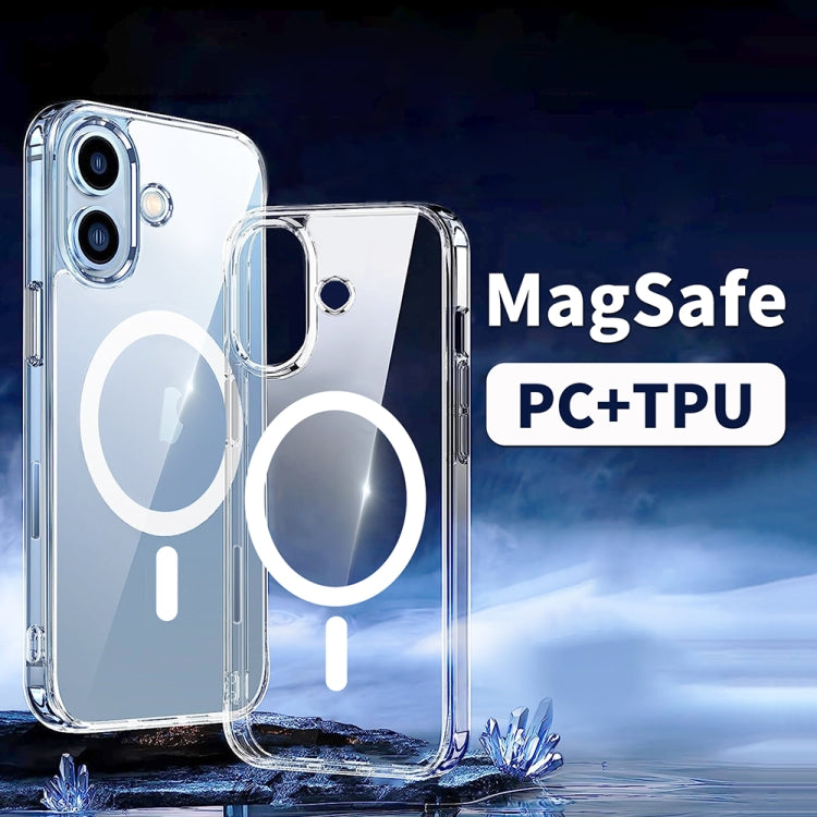 For iPhone 16 Pro ViLi MAG-C Series MagSafe Magnetic PC + TPU Phone Case(Transparent)