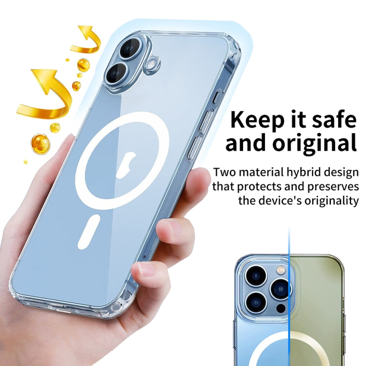 For iPhone 16 Pro ViLi MAG-C Series MagSafe Magnetic PC + TPU Phone Case(Transparent)
