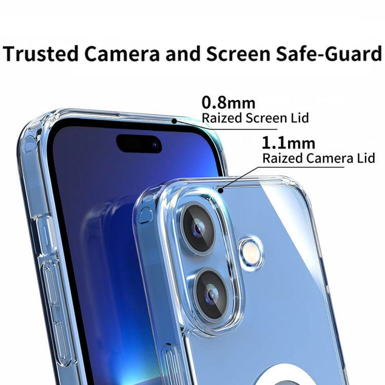 For iPhone 16 Pro ViLi MAG-C Series MagSafe Magnetic PC + TPU Phone Case(Transparent)