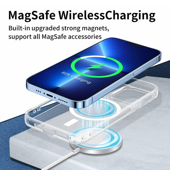 For iPhone 16 Pro ViLi MAG-C Series MagSafe Magnetic PC + TPU Phone Case(Transparent)