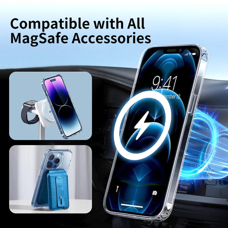 For iPhone 16 ViLi MAG-C Series MagSafe Magnetic PC + TPU Phone Case(Transparent)