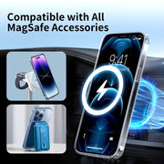 For iPhone 16 Pro ViLi MAG-C Series MagSafe Magnetic PC + TPU Phone Case(Transparent)
