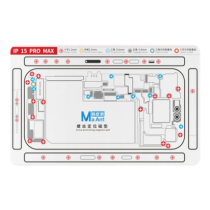For iPhone 15 Pro Max MaAnt Double-sided Screw Positioning Flexible Soft Magnetic Pad - Magnetic Screws Mat by MaAnt | Online Shopping South Africa | PMC Jewellery | Buy Now Pay Later Mobicred