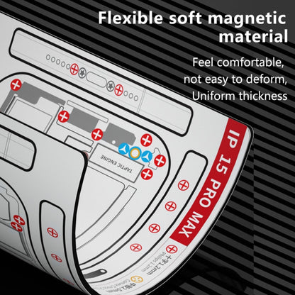 For iPhone 15 Plus MaAnt Double-sided Screw Positioning Flexible Soft Magnetic Pad - Magnetic Screws Mat by MaAnt | Online Shopping South Africa | PMC Jewellery | Buy Now Pay Later Mobicred