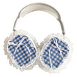 For Apple AirPods Max Headphones Lattice Lace Protective Case(Blue) - For AirPods Max by PMC Jewellery | Online Shopping South Africa | PMC Jewellery | Buy Now Pay Later Mobicred