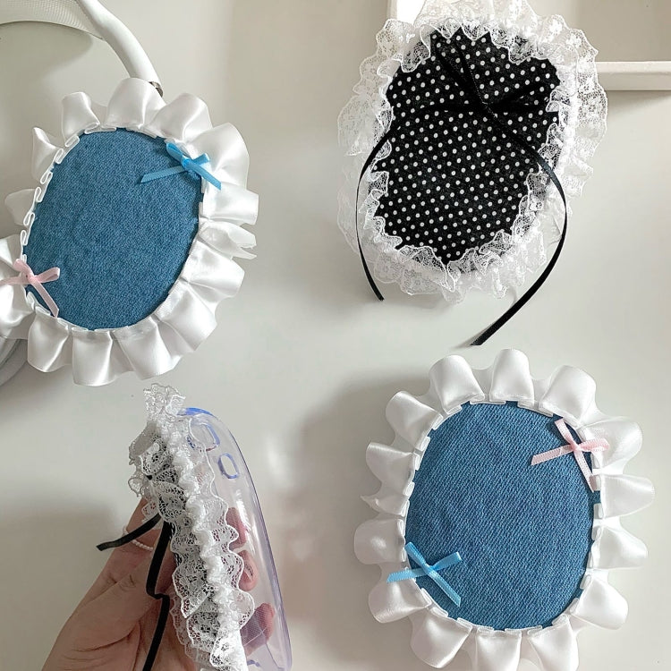 For Apple AirPods Max Headphones Lace Protective Case(Blue) - For AirPods Max by PMC Jewellery | Online Shopping South Africa | PMC Jewellery | Buy Now Pay Later Mobicred