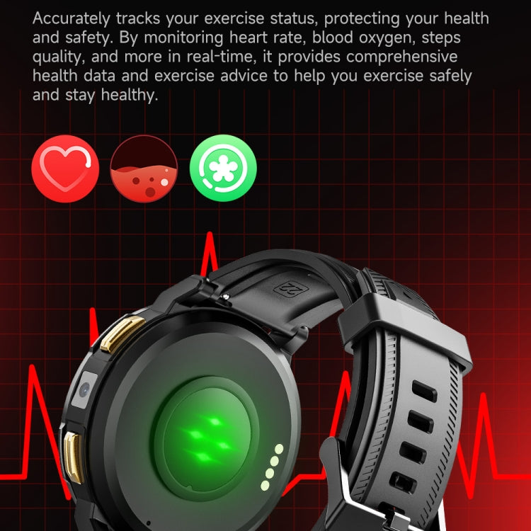 LEMFO Z1 1.43 inch AMOLED Screen Smart Watch, 4G Network Android 8.1 2GB+16GB, Eurasian Version(Black) - free shipping - PMC TechLife - Order now!
