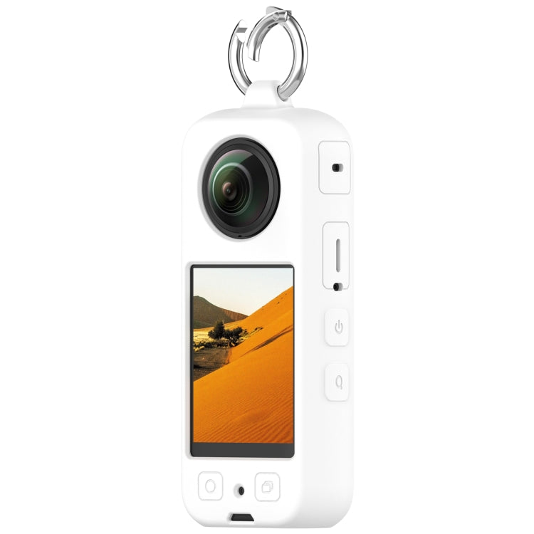 For Insta 360 X4 Portable Silicone Protective Case(White) - Case & Bags by PMC TechLife | Online Shopping South Africa | PMC TechLife | Buy Now Pay Later Mobicred