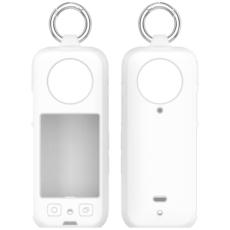 For Insta 360 X4 Portable Silicone Protective Case(White) - Case & Bags by PMC TechLife | Online Shopping South Africa | PMC TechLife | Buy Now Pay Later Mobicred