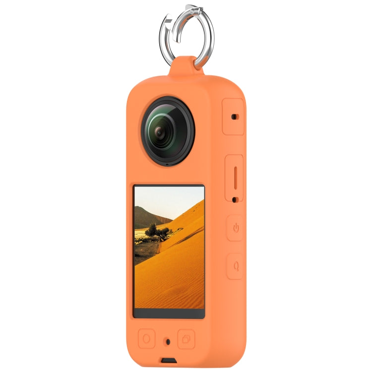 For Insta 360 X4 Portable Silicone Protective Case(Orange) - Case & Bags by PMC TechLife | Online Shopping South Africa | PMC TechLife | Buy Now Pay Later Mobicred
