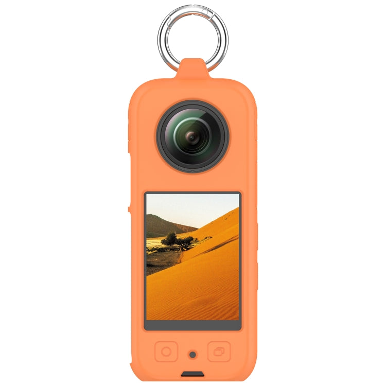 For Insta 360 X4 Portable Silicone Protective Case(Orange) - Case & Bags by PMC TechLife | Online Shopping South Africa | PMC TechLife | Buy Now Pay Later Mobicred