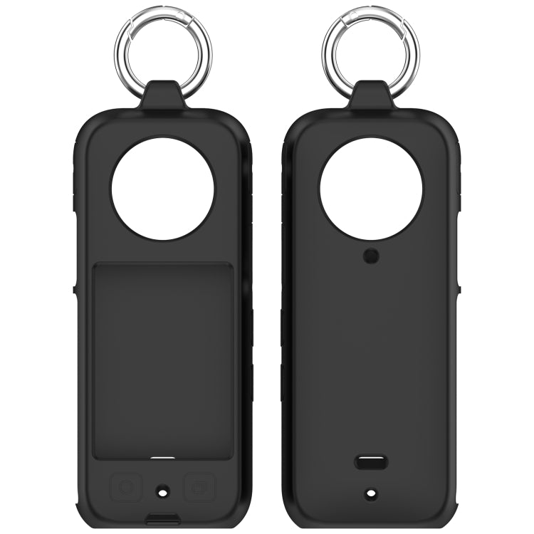 For Insta 360 X4 Portable Silicone Protective Case(Black)