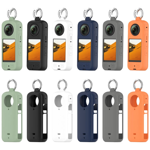 For Insta 360 X4 Portable Silicone Protective Case(Black)
