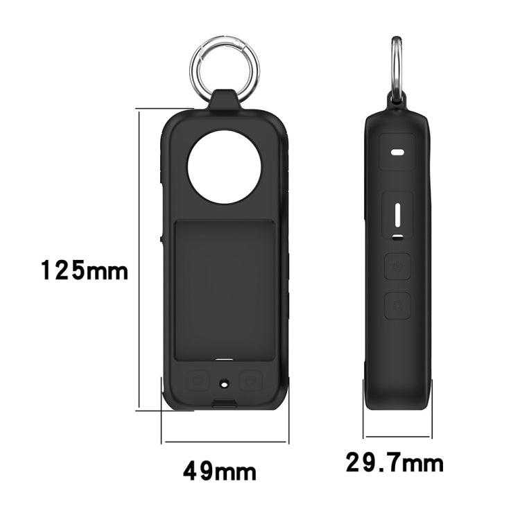 For Insta 360 X4 Portable Silicone Protective Case(Ice Green) - Case & Bags by PMC TechLife | Online Shopping South Africa | PMC TechLife | Buy Now Pay Later Mobicred