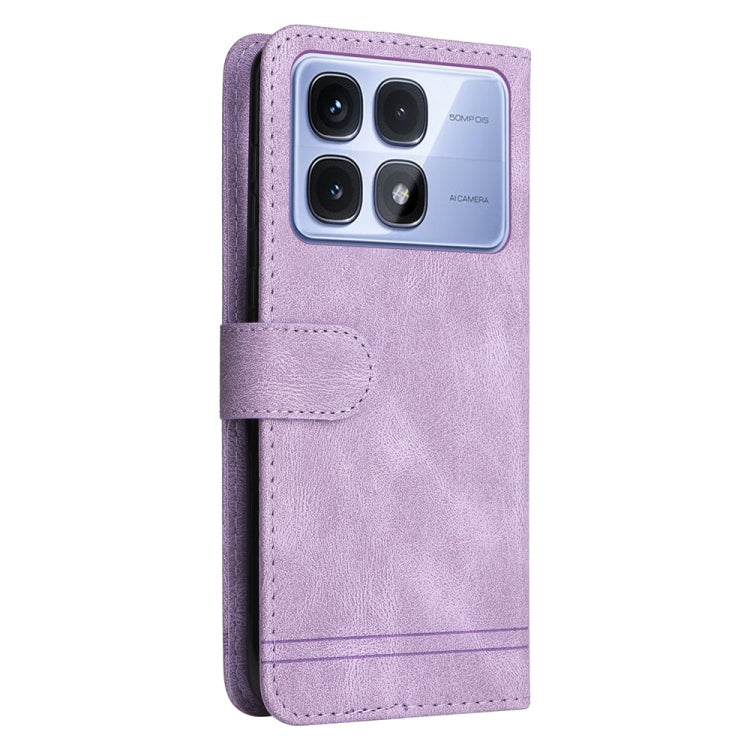 For Redmi K70 Ultra Skin Feel Life Tree Metal Button Leather Phone Case(Purple)