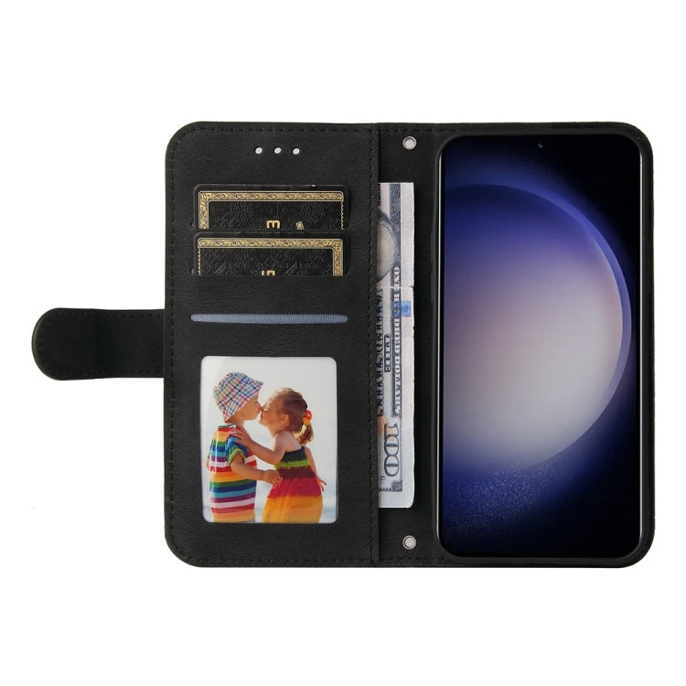 For Samsung Galaxy S25 5G Skin Feel Life Tree Metal Button Leather Phone Case(Black) - Galaxy S25 5G Cases by PMC Jewellery | Online Shopping South Africa | PMC Jewellery | Buy Now Pay Later Mobicred