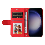 For Samsung Galaxy S25+ 5G Skin Feel Life Tree Metal Button Leather Phone Case(Red)