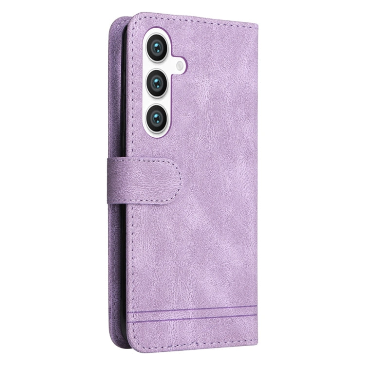 For Samsung Galaxy S25+ 5G Skin Feel Life Tree Metal Button Leather Phone Case(Purple) - Galaxy S25+ 5G Cases by PMC Jewellery | Online Shopping South Africa | PMC Jewellery | Buy Now Pay Later Mobicred