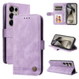For Samsung Galaxy S25 Ultra 5G Skin Feel Life Tree Metal Button Leather Phone Case(Purple) - Galaxy S25 Ultra 5G Cases by PMC TechLife | Online Shopping South Africa | PMC TechLife | Buy Now Pay Later Mobicred