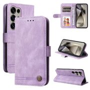 For Samsung Galaxy S25 Ultra 5G Skin Feel Life Tree Metal Button Leather Phone Case(Purple)