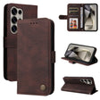 For Samsung Galaxy S25 Ultra 5G Skin Feel Life Tree Metal Button Leather Phone Case(Brown) - Galaxy S25 Ultra 5G Cases by PMC TechLife | Online Shopping South Africa | PMC TechLife | Buy Now Pay Later Mobicred