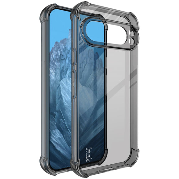 For Google Pixel 9 Pro XL imak Shockproof Airbag TPU Phone Case(Transparent Black)