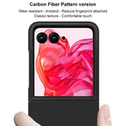 For Motorola Razr 50 Ultra / Razr+ 2024 imak Ruiyi Series Carbon Fiber PU + PC Phone Case