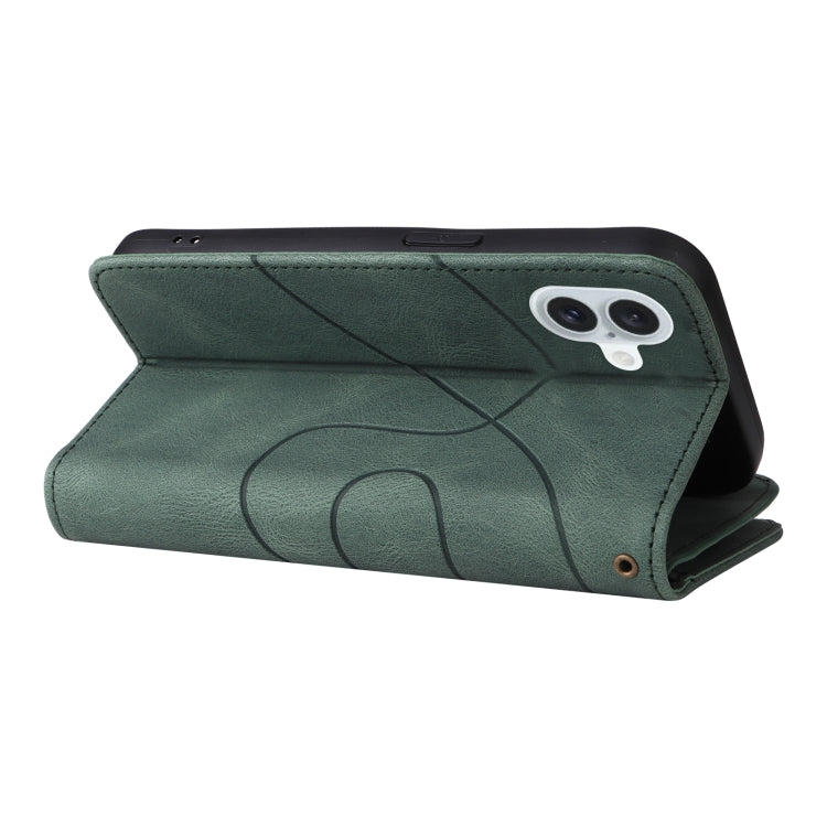For iPhone 16 Plus Dual-color 9 Card Slots Zipper Wallet Leather Phone Case(Green) - free shipping - PMC TechLife - Order now!
