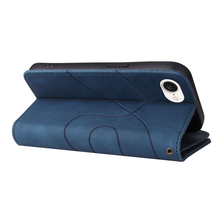 For iPhone 16e Dual-color 9 Card Slots Zipper Wallet Leather Phone Case(Blue) - free shipping - PMC TechLife - Order now!