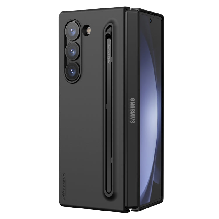 For Samsung Galaxy Z Fold6 5G NILLKIN Flex Pure PC + Liquid Silicone Phone Case with S Pen(Black)