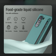For Samsung Galaxy Z Fold6 5G NILLKIN Flex Pure PC + Liquid Silicone Phone Case with S Pen(Black)